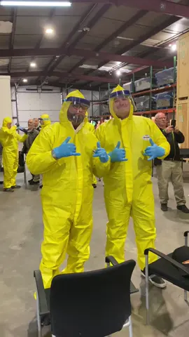 PPE is 100% our look😎☣️ #SERVPRO #TeamNicholson #traumaandcrimescenecleanup #training #ppe 