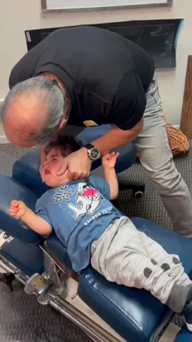 Little kid with hydrocephalus gets a cranial reshape  via Dr. Ace Thayer @Dr Ace in Costa Mesa, California  #foryou #fyp #satisfying #chiropractor #chiropractic #chiro 