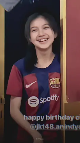 Anin is Culer! 💙❤️  @Anindya Ramadhani  #fcbarcelona#barca #anindyajkt48  #viscabarca #jkt48  #football 