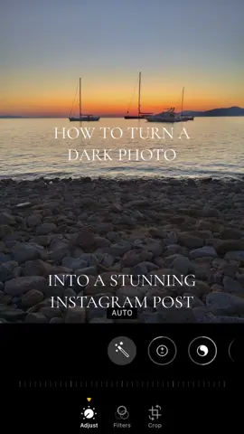 Turn this dark, boring photo into a vibrant Instagram post. #editing #photography #photographer #sunset #lightroom #aesthetic #fyp 