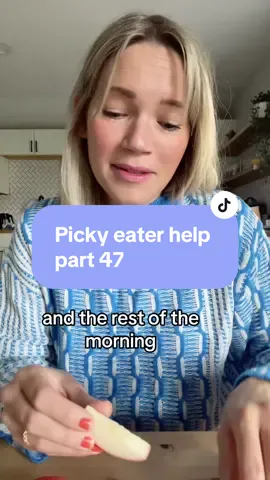What sorts of things do gou do that works for you? Silly sayings and making food light hearted is one of the BEST tactics to use to help them! Food should be enjoyed. Give then chocies and stay consistent! Inhave an entire palylist on this if you need help! :) #MomsofTikTok #momtok #pickyeaters #pickyeaterhelp 