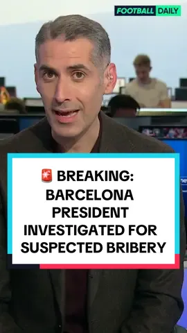 🚨 BREAKING 🚨 Barcelona president Joan Laporta is being investigated for suspected bribery by Spanish prosecutors.   He is one of seven people who are being investigated over payments of €7.3 million made by Barcelona to former senior referee Jose Maria Enriquez Negreira. #footballtiktok #barcelona #breakingnews