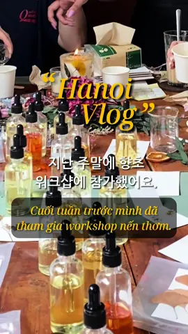 Nói tiếng Hàn trong vlog Workshop nến thơm ở Hà Nội 🌱 #tienghan #noitienghan #LearnOnTikTok #hanoivlog #doyeoninhanoi 