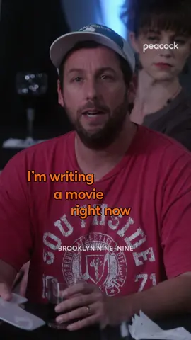 He's a serious person. #Brooklyn99 is streaming now on Peacock. #AdamSandler #KevinJames #AndySamberg
