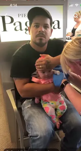 Swear dads hate this part on having a baby girl the “earring” stage lol i feel you though it makes me sad to 😂😂😂😂 #fyp #baby #dadsoftiktok  #babysfirstpiercing 