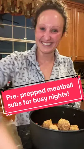 Meatball Subs 🍝 Save yourself from yourself and prep things ahead of time for a quick, throw together! 