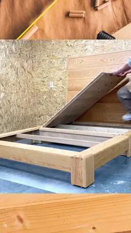 Making a wooden bed that will last 100 years (Part 2) #woodworking #wood #woodwork #woodturning #carpenter #DYI #decoration #satisfyingvideo #fyp #foryou 