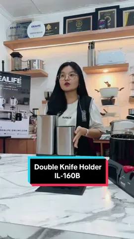 IDEALIFE 高品質の素材で作られたナイフホルダー Knife Holder Made From high Quality Materials Double Knife Holder (IL - 160b) -Terbuat Dari Stainless Steel 430 Kualitas Tinggi -Mudah Dicuci Dan Dibersihkan -Desain Yg Simple Tapi Tetap Elegan -Cocok Untuk Pisau, Gunting, Dan Utensils -Dibawahnya Terdapat Anti Slip Harga Hanya 275.000 Cara Pembelian :  1. Ke profil @idealifeonline_ 2. Klik link tulisan warna: biru 3. Klik tombol Shopee atau Tokopedia KLIK BIO LINKTREE FOR OFFICIAL STORE #idealife #idealifeonline #idealifetestimonial #knifeholder 