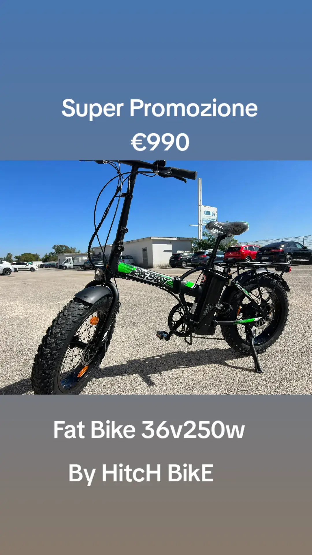 SUPER OFFERTA €990 HITCH BIKE BRINDISI VIA OSANNA 44 0831198169 ANCHE WHATSAPP SPEDIZIONE IN TUTTA ITALIA #apppago  #fatbike #veicolielettrici #hitchbikebrindisi #convenienza #offerta@HitcH BikE 