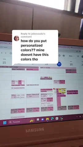 Replying to @jobouzada this is how you can use a bunch of custom colors in your Google Calendar  #calendar #googlecalendar #aestheticvibes #pink #colorcode 