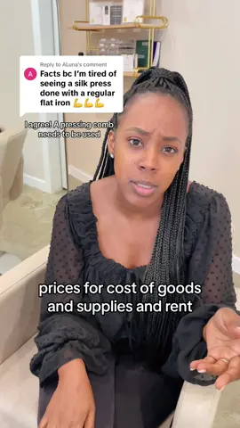 Replying to @ALuna Is a “silk press” without a pressing comb really a press? Here are my honest thoughts.  Maybe I’m old school, but I would love to hear what you all think, or whether there should be a difference based on the tools used? #silkpress #silkpresstutorial #dmvhairstylist #dchairstylist #hairstylistreactions #hairstylistrant #hairstylistsoftiktok #hairstylistsbelike #pressingcomb 