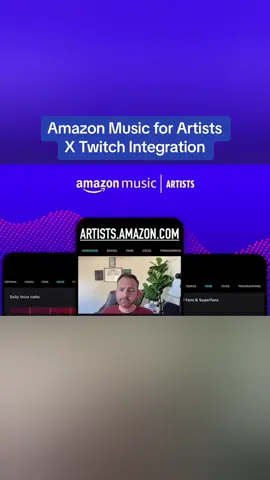 Amazon Music for Artists x Twitch Integration