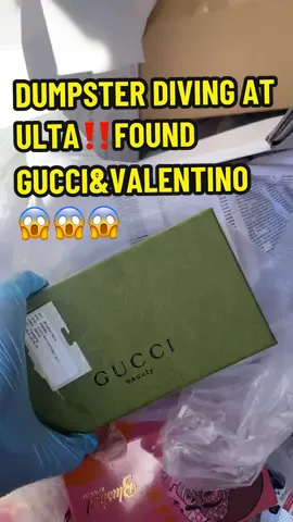 Hit the Jackpot Dumpster Diving At Ulta Today😱😱😱 found Gucci & Valentino🥳‼️ Also A lot of boxes Of Hair Dryers with some stuff inside🥳 #gucci #valentino #fyp #asmr #ultabeauty #drunkelephant #fentybeauty #kyliecosmetics #dumpsterdiving #meldidumpsterdive #dumpsterdiver #usa 