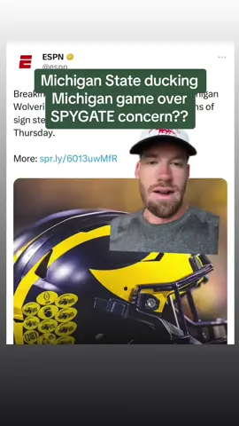 Michigan Harbaugh Spygate rumors have Michigan State thinking of boycotting? #bigtenfootball #CollegeFootball #michiganfootball #michiganstatefootball #jimharbaugh 