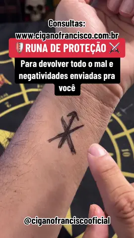 🛡️RUNA DE PROTEÇÃO ⚔️ #runas #runadeproteção #simpatia #ciganofrancisco 