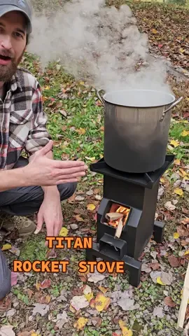The Minuteman Titan Rocket Stove 🔥 minutemanstove.com @Minutemanlane @Dave #fyp #foryou #rocketstove #outdoorcooking #selfreliance #emergencystove #prepping #minutemanstove #cookingwithfire 