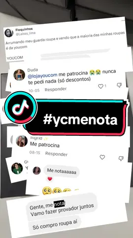 é claro que a gente nota! e já tem yclover recebendo mimos, quem sabe vc não é o próximo? #youcomlovers  #lojayoucom  #ycmenota 