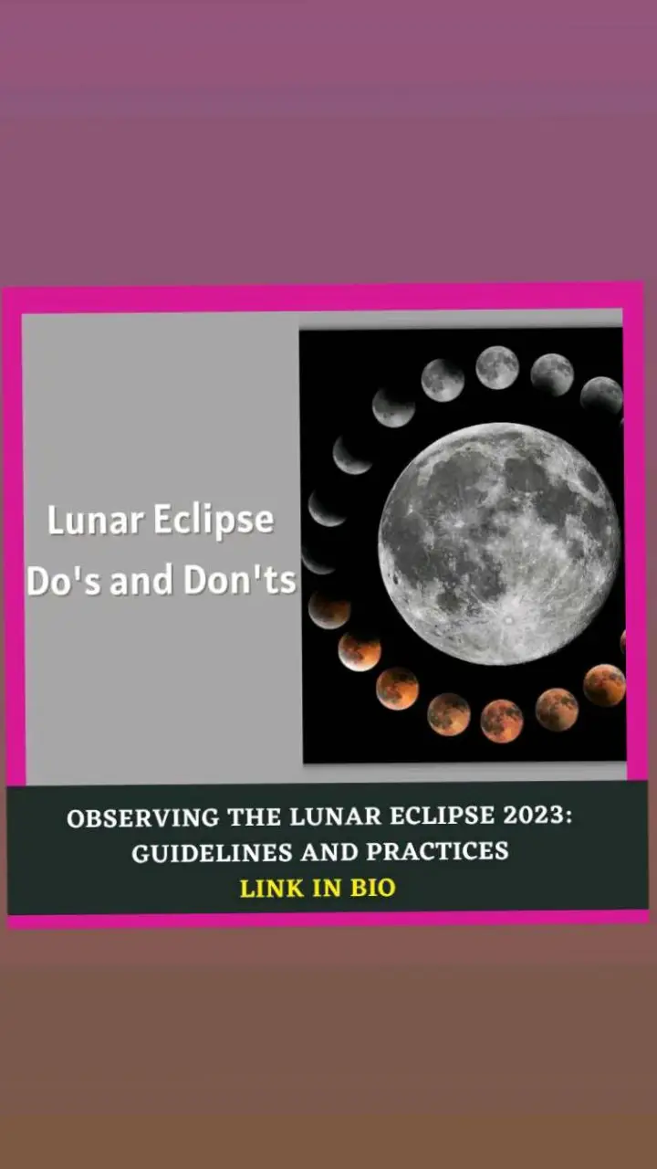 An awe-inspiring celestial phenomenon!  On October 29, a mesmerizing lunar eclipse will illuminate the Malaysian skies and don't forget to read the guidelines & practices.