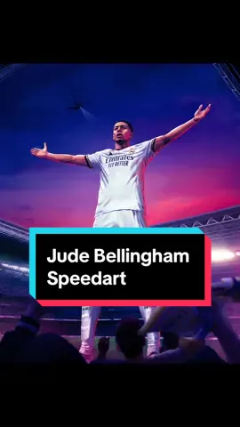 Jude Bellingham Speedart🎨⚽️ #fyp #foryou #sportsdesign #judebellingham #bellingham #judebellinghamedit #realmadrid #photoshop #graphicdesign 