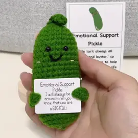 Emotional Support Pickle🎁💖These fun handmade gifts are so cute! Unique and elegant gift that will put the biggest smile on anyone's face.🎁💖#Emotional Support #Pickle #Handmade