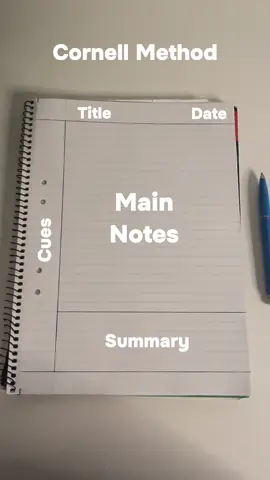 These note taking methods CHANGED my life🔥 Follow @academicstudying for more study tips🤍 #studyhacks #StudyTips #studygram #grades #study #studyaccount #notes #notetaking #cornell #cornellmethod #foryou #fyp #viral 