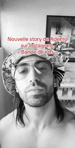 Nouvelle story de Ademo sur Instagram  « Mais « bande de rats. » J’ai bien dit bande de lâches. » #pnl #qlf #pnlmusic #ademo #israel #palestine #instagram 