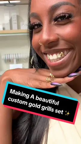Making custom gold grillz for J ⚡️ booking 🔗 in bio #grillz #customgrillz #fashiontok #asmr #fyppppppppppppppppppppppp 