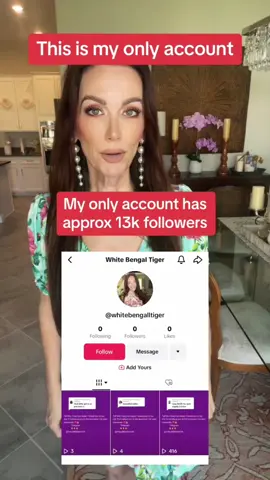 Scammer alert - @White Bengal Tiger Scammer alert - i do not have a second account. I only have one account with about 13k followers! Please go report that account. Whitebengalltiger (two L in bengal).