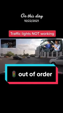 #onthisday #traffic #lights #outoforder #london #a4 #road #learner #driver 