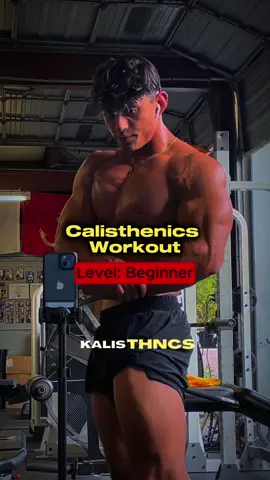SAVE BEGINNER CALISTHENICS WORKOUT💪🏋🏻 . Try this at home. If you can complete this then you can move on to the next level. . Repeat all exercises 4x . #calisthenics#calisthenicsworkout#tutorial#followalongworkouts#followalong #workout#beginner#beginnerworkout#gym#gymmotivation