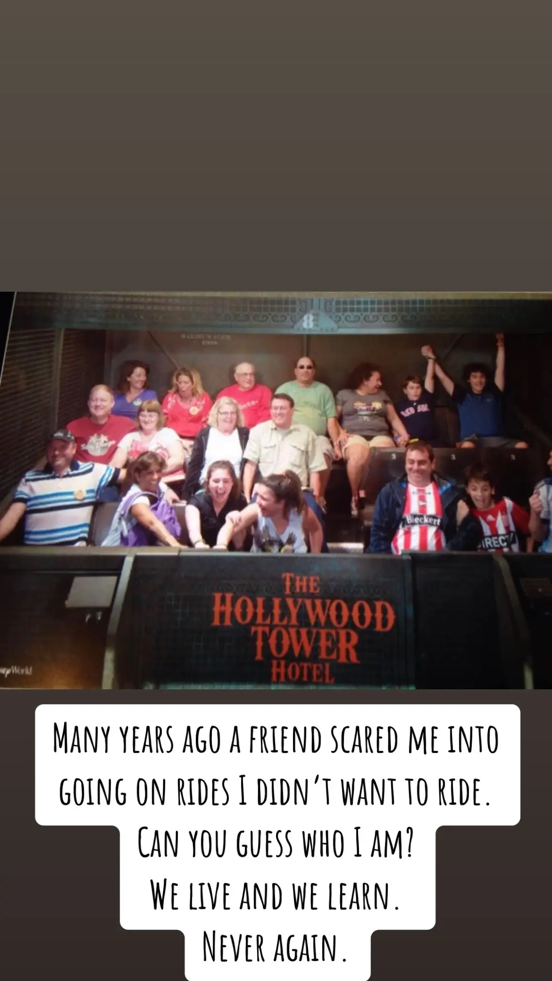 #hellno #throwback #idontdorollercoasters #saveme #survivor #oflife #houseofterror #terrifying #cantyouseeme #onlyonenotlaughing #dying #stillalive