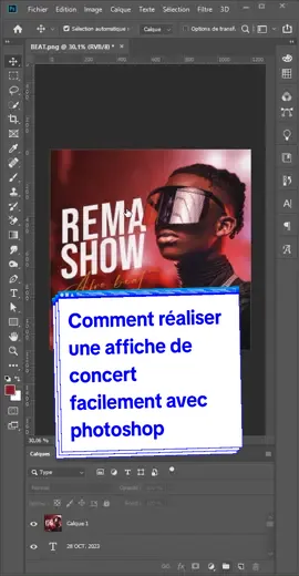 Comment réaliser une affiche de concert ou événementiel facilement avec photoshop. #alfred_mbepa #tutophotoshopfrançais #tips #bafoussam_cameroun 