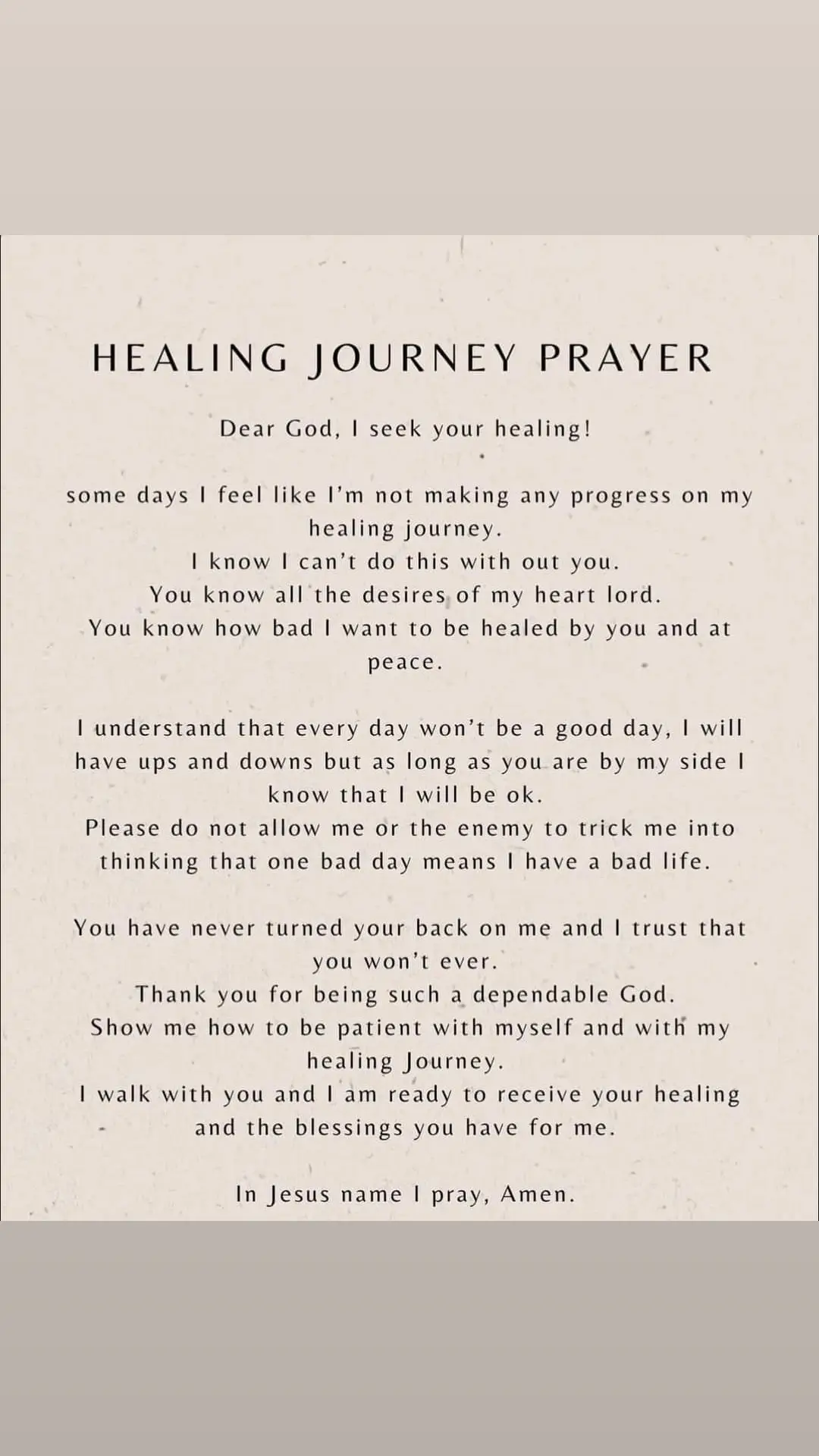 Healing Prayer 🙏