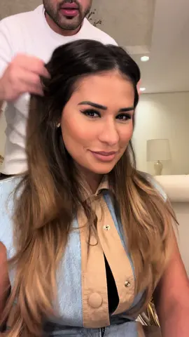 Daqui para sempre é só eu e tu !  @Simone Mendes belissima por mim 💙 #hair #brunette #megahair #megahairfitaadesiva #extensions #hairextensions 