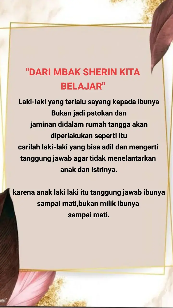 #sherin #mbaksherien #tiktok #vidiofyp #vidioviral #story #tiktokimpact #fypviral #storytime #katakata #quotesoftheday🦋 #katamotivasihidup #quotes #quote 