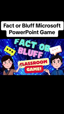 Fact or Bluff Microsoft PowerPoint Game #factorbluff #celebritybluff #fact #opinion #powerpoint #teaching #learning #education #powerpointpresentation #powerpointtemplate #powerpointgame #gamifiedlearning #gamifiedpowerpoint 