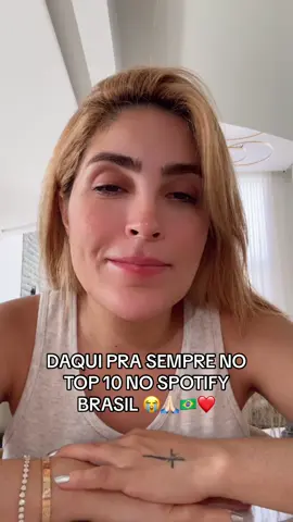 A nossa música Daqui Pra Sempre está no TOP 10 no Spotify Brasil. Meu Deus, que felicidade!!! MUITO OBRIGADA meus fãs e a migles Simone Mendes pela parceria. Só sei comemorar, RUMO AO TOP 1 😭🙏🏻❤️