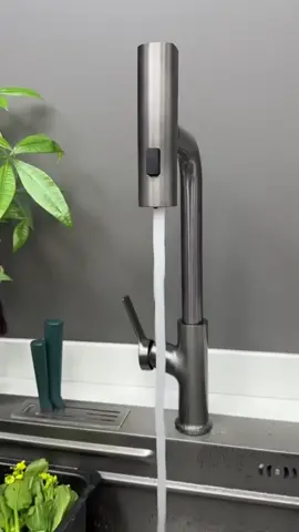 Modern Sleek Waterfall Temperature Display Faucet #fyp #DIY #amazonfinds #handmade #KitchenHacks 