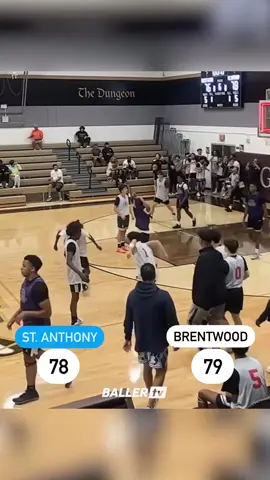 2027 guard Hunter Caplan came up clutch with a 3 at the buzzer in 2OT to get the win for Brentwood 🥶 @lacourtreport #basketball #gamewinner #buzzerbeater 