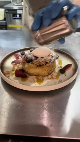 Craving something sweet? Let us introduce our signature French Toast 🍞 We begin with our house-made toast, skillfully sautéed in a mixture of coconut milk and eggs. It’s then adorned with a luxurious topping of velvety vanilla chantilly cream, slices of ripe banana, a colorful assortment of fresh berries, and a generous drizzle of maple syrup. This delightful creation is sure to satisfy your sweet cravings. Available daily from 9am to 3pm.  #aliceboulangeriesg #brunch #foodtiktok #sgcafe #sgfoodie 