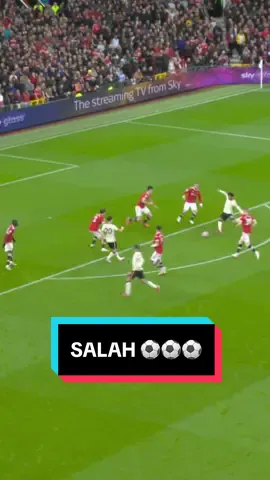 The first opposition player to ever score a @Premier League hat-trick at Old Trafford ⚽️⚽️⚽️ #Salah #Liverpool 