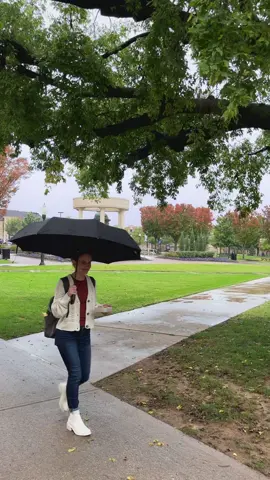 Favorite thing to do at TU on a rainy day? 🌧️#utulsa #rain #rainyday #collegelife #university 