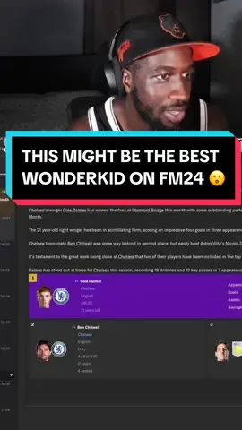 On FM24 Cole Palmer might be the best Wonderkid! He is so good 🔥 Player and Young Player of the month 🤝 #FM24 #FootballManager #fmtok #FootballManager2024 #chelseafc #colepalmer 