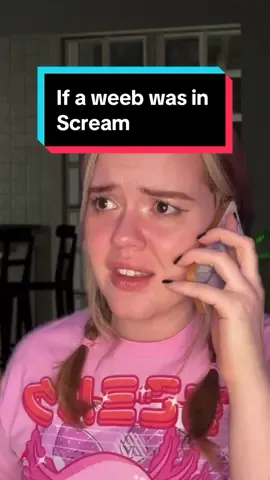 If a weeb was in Scream #horrormovie #halloween #scream #anime #weeb #parody #araara #weeaboo #skit 