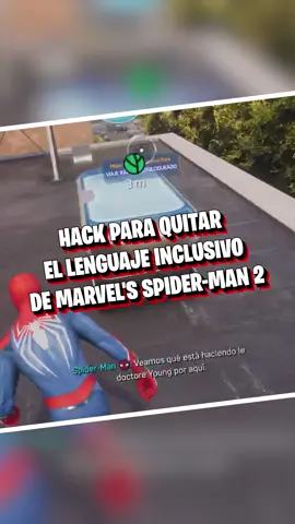 ¡Hack para quitar el lenguaje inclusivo de Marvel’s Spider-Man 2! Ve a opciones del juego, selecciona audio y, en idioma de diálogos, elige el idioma original. El inglés es una lengua sin género gramatical; así que, si lo juegas en ese idioma, no tendrás problemas con lenguaje inclusivo. A lo mucho escucharás a alguien referirse a otra persona como they, si no saben si están hablando de un hombre o una mujer, pero eso se ha hecho desde los tiempos de Shakespeare, así que no pasa nada.
