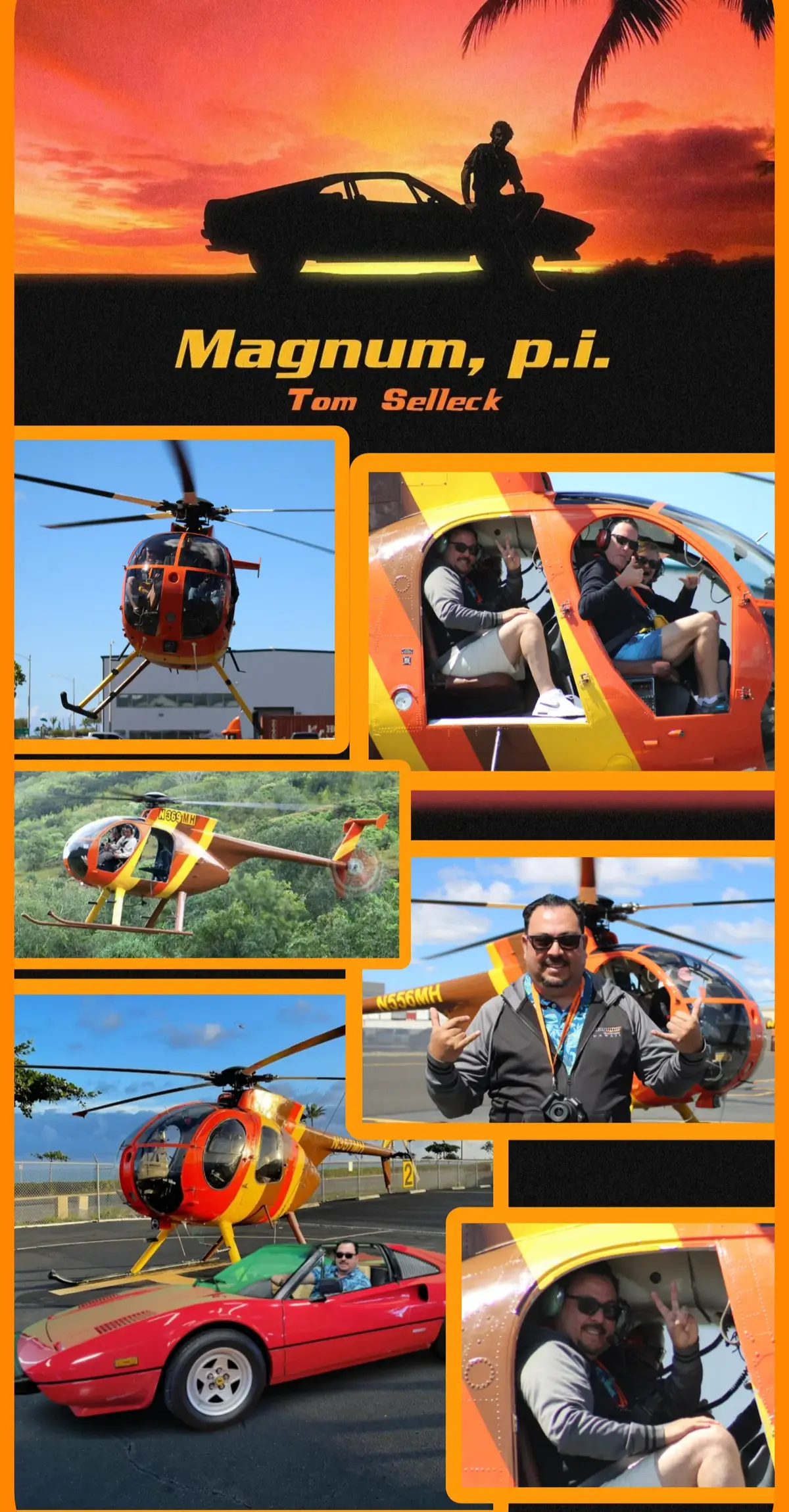 Increible experiencia volar en el helicoptero que se usa para la serie de Magnum PI ademas de subirse a un Ferrari . #hawaii  #waikiki  #magnumpi #magnumhelicopters  #helicopter  #helicoptero #oahu  #cinexperto 