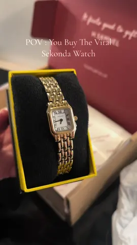 The viral sekonda watch - a classy, affordable jewellery piece for your collection! Would you wear this?! #sekonda #sekondawatch #viral #classywatch #oldmoneyaesthetic #capsulejewellery 