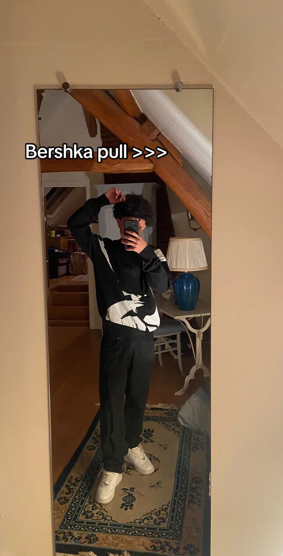 Je pleure sur ce poulet 🍗😭 #bershka #ref #pull #knit #fashion #outfit 