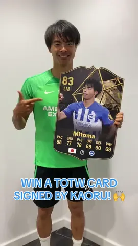 Like this video for a chance to win a signed #KaoruMitoma #TOTW card! 😎 See our pinned comment and bio for T&Cs. 🤝 #BHAFC 