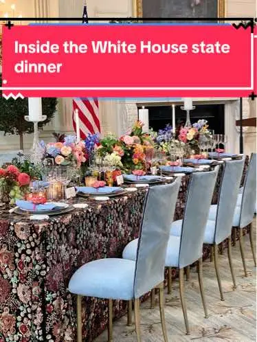 The White House is hosting a glitzy state dinner tonight in honor of Australian Prime Minister Anthony Albanese and his partner, Jodie Haydon, who are in town.  #whitehouse #jillbiden #joebiden #statedinner #australia 